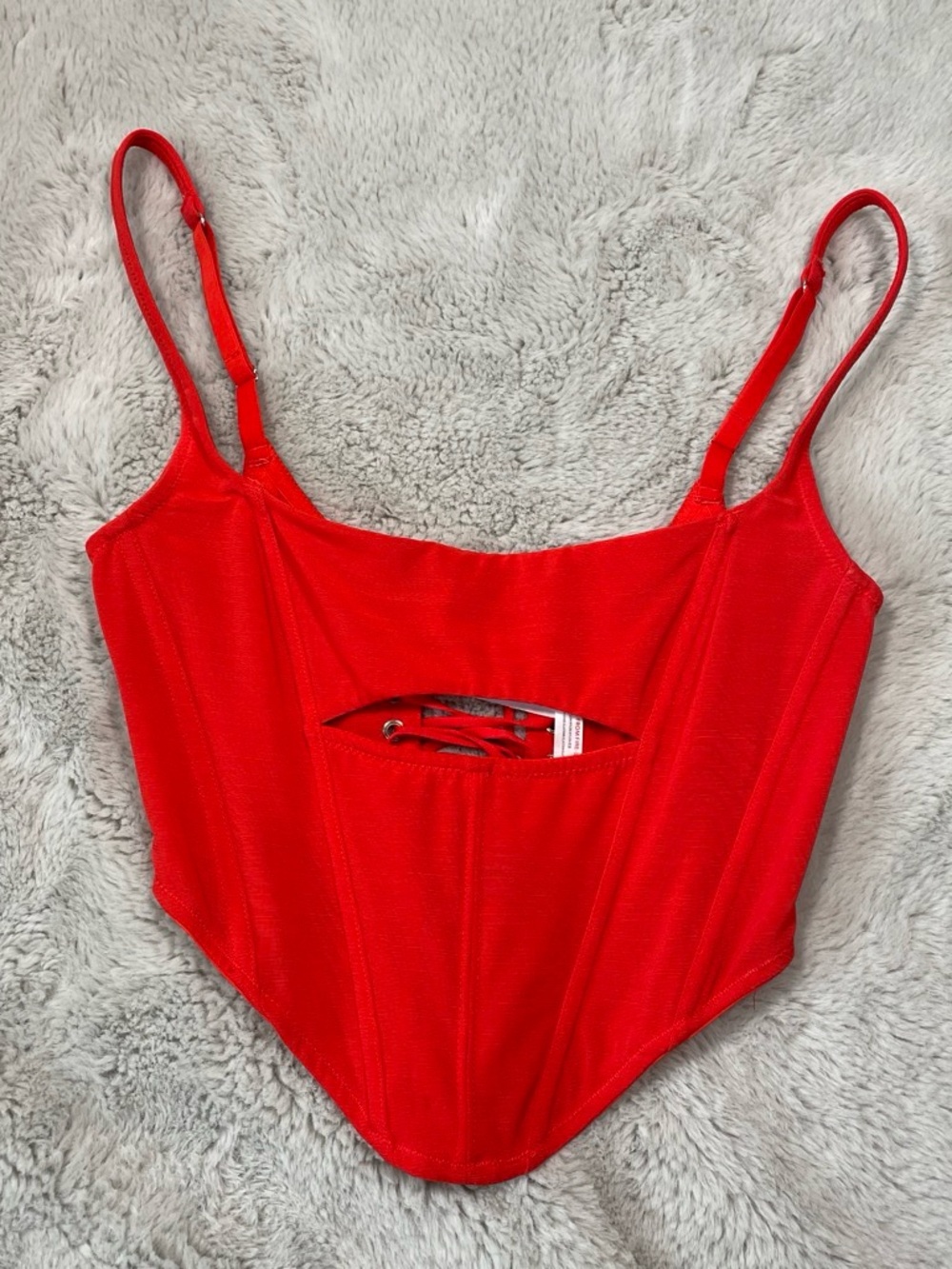 Urban Outfitters Red Cutout One-Piece Swimsuit
